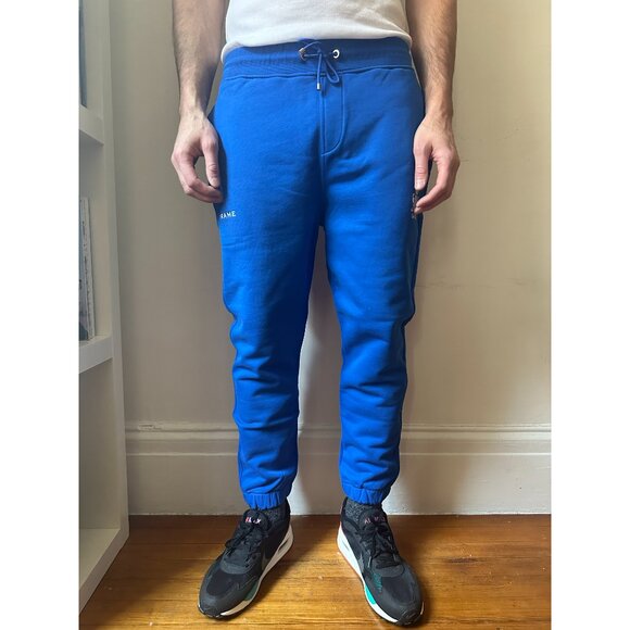 FRAME Carlyle Mens Jogger True Blue - Picture 1 of 10